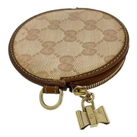 round coin purse gucci|Gucci coin purse wallet.